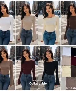 Bluzki Damskie,size uni,Paczka 6szt ,mix kolor