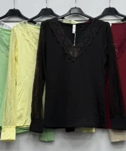Bluzki Damskie WŁOSKA,Size uni,paczka 6szt, mix kolor