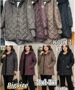 Kurtki Damskie,size 3-7xl,paczka 5szt,1kolor