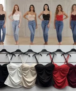 Bluzki Damskie WŁOSKA,Size uni,paczka 6szt, mix kolor