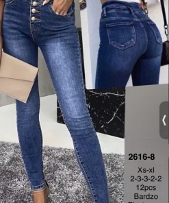 Jeansy Damskie,size xs-xl,Paczka 12szt ,1 kolor