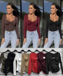 Bluzki Damskie WŁOSKA,Size uni,paczka 6szt, mix kolor
