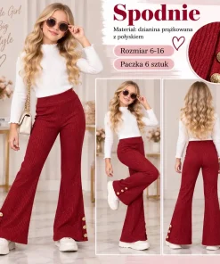 Spodnie DZIECIĘCA,size 6-16lat,Paczka 6szt ,1kolor