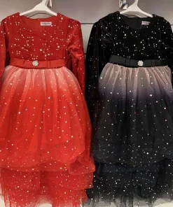 Sukienki DZIECIĘCE,size 4-14lat,Paczka 6szt,1kolor