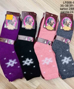Skarpety Damskie,size 35-42,Paczka 24szt,mix kolor