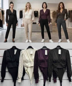 Body Damskie WŁOSKA,Size uni,paczka 6szt, mix kolor
