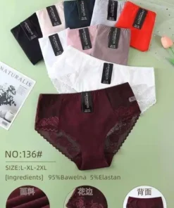 Majtki Damskie,size l-2xl,Paczka 24szt,mix kolor