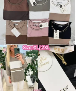 Bluzy damskie,size uni,paczka 6szt,mix kolor