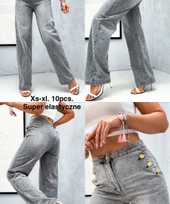 Jeansy Damskie,size xs-xl,paczka 10szt,1kolor