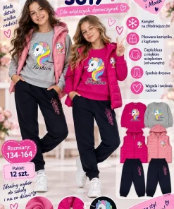 Komplety DZIECIĘCA,size 134-164,paczka 12szt,mix kolor