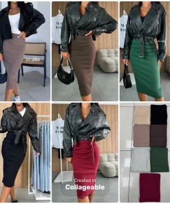 Spódnica długa Damskie,size uni,paczka 6szt,mix kolor