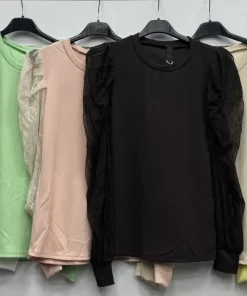 Bluzki Damskie WŁOSKA,Size uni,paczka 6szt, mix kolor
