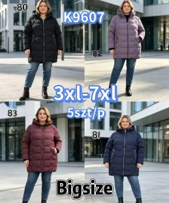 Kurtki damskie,size 3-7xl,Paczka 5szt,1kolor