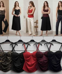 Bluzki Damskie WŁOSKA,Size uni,paczka 6szt, mix kolor