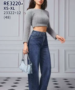 Jeansy Damskie,size xs-xl,Paczka 12szt,1kolor