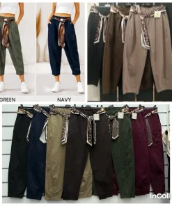 Spodnie Damskie WŁOSKA,Size uni,paczka 6szt, mix kolor