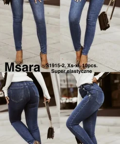 Jeansy Damskie,size xs-xl,paczka 10szt,1kolor