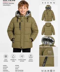 Kurtki DZIECIĘCA,size 4-12lat,Paczka 5szt ,1 kolor