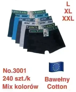 Bokserki MĘSKIE,size m-2xl,paczka 24szt,mix kolor