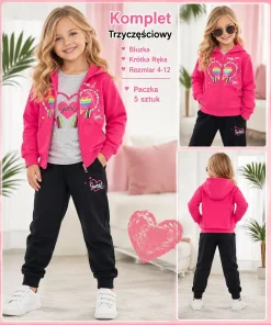 Komplety DZIECIĘCA,size 4-12lat,Paczka 5szt ,1 kolor