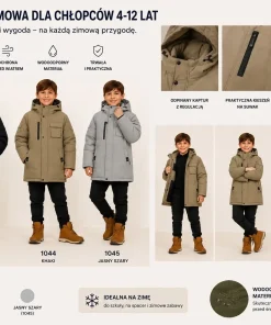 Kurtki DZIECIĘCA,size 4-12lat,Paczka 5szt ,1 kolor