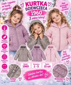 Kurtki DZIECIĘCA,size 1-5lat,paczka 15szt,mix kolor