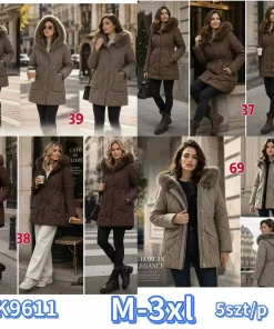Kurtki Damskie,size m-3xl,paczka 5szt,1kolor