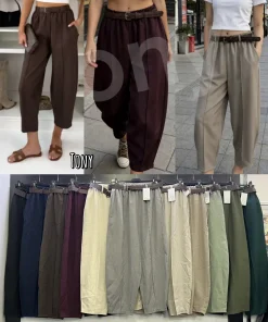 Spodnie Damskie WŁOSKA,Size uni,paczka 6szt, mix kolor