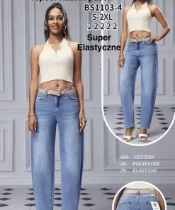 Jeansy Damskie,size s-2xl,Paczka 10szt ,1kolor