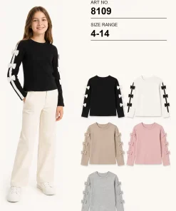 Bluzy DZIECIĘCA,size 4-14lat,paczka 6szt,1 kolor