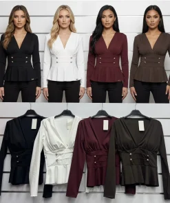 Bluzki Damskie WŁOSKA,Size uni,paczka 6szt, mix kolor
