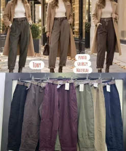Spodnie Damskie WŁOSKA,Size uni,paczka 6szt, mix kolor