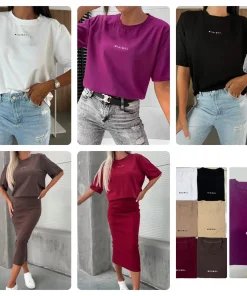 Bluzki Damskie,size uni,Paczka 6szt ,mix kolor