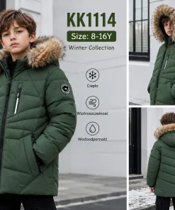 Kurtki DZIECIĘCA,size 8-16lat,Paczka 5szt ,1 kolor