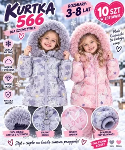 Kurtki DZIECIĘCA,size 3-8lat,paczka 10szt,mix kolor