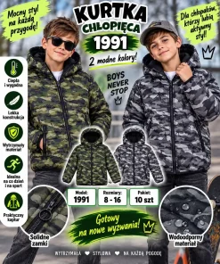 Kurtki DZIECIĘCA,size 8-16lat,paczka 10szt,mix kolor