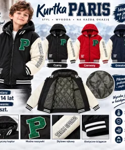 Kurtki DZIECIĘCA,size 4-14lat,paczka 6szt,1kolor