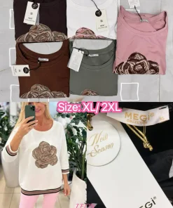 Bluzy damskie,size xl/2xl,paczka 6szt,mix kolor