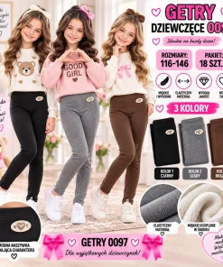 Legginsy DZIECIĘCE, size 116-146,paczka 18szt,mix kolor