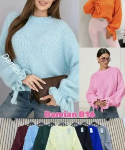 Swetry Damskie WŁOSKA,Size uni,paczka 6szt, mix kolor