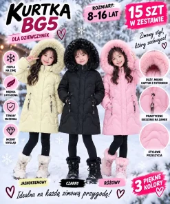 Kurtki DZIECIĘCA,size 8-16lat,paczka 5szt,1kolor