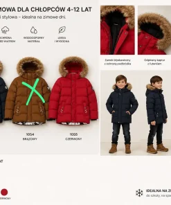 Kurtki DZIECIĘCA,size 4-12lat,Paczka 5szt ,1 kolor