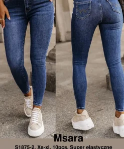 Jeansy Damskie,size xs-xl,Paczka 10szt ,1 kolor