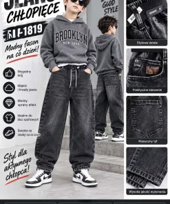 Spodnie JEANSY DZIECIĘCE, size 6-16lat,paczka 12szt,1kolor