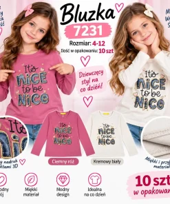 Bluzki DZIECIĘCA,size 4-12lat,Paczka 10szt ,mix kolor