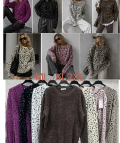 Swetry Damskie,size m/l-xl/2xl,paczka 12szt,mix kolor