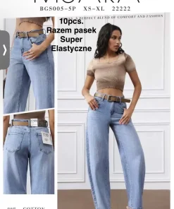 Jeansy Damskie,size xs-xl,Paczka 10szt ,1kolor