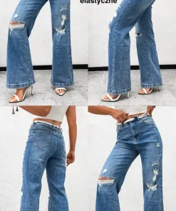Jeansy Damskie,size s-l,Paczka 12szt ,1kolor