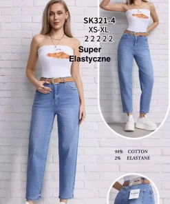 Jeansy Damskie,size xs-xl,Paczka 10szt ,1kolor