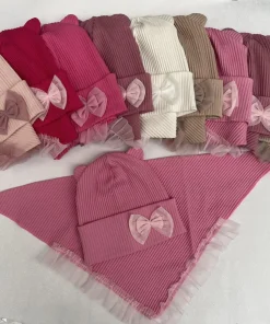Komplety Czapki DZIECIĘCA ,paczka 12szt,mix kolor